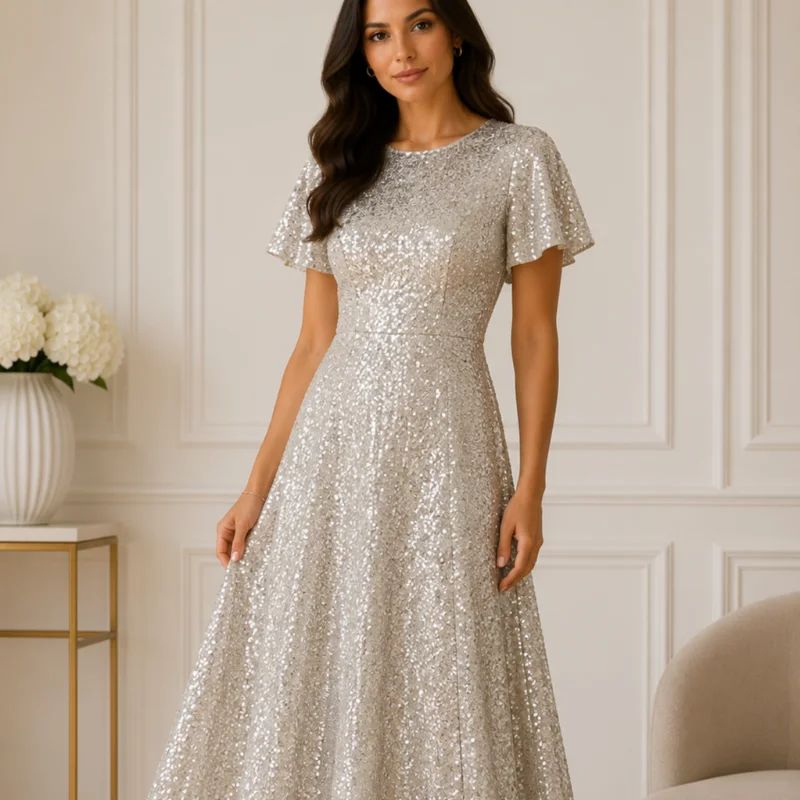 Georgette Sequin Fabric
