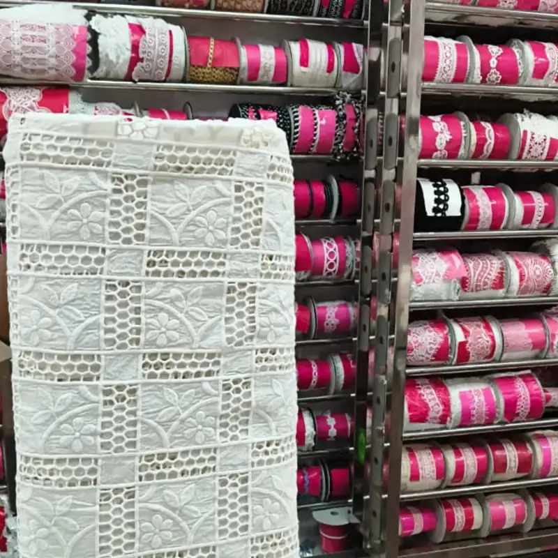 Poly Crepe Applique Fabric view 4